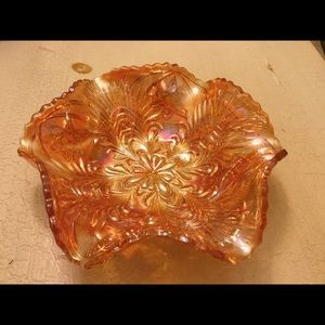 VINTAGE CARNIVAL STARBURST DISH